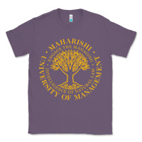 Lavender Maharishi International College Classic Tee - artisFamous