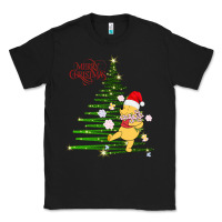 Black Winnie The Pooh- Merry christmas Classic Tee - artisFamous