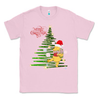 Bubblegum Pink Winnie The Pooh- Merry christmas Classic Tee - artisFamous