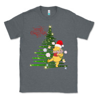 Charcoal Heather Winnie The Pooh- Merry christmas Classic Tee - artisFamous