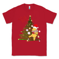 Red Winnie The Pooh- Merry christmas Classic Tee - artisFamous