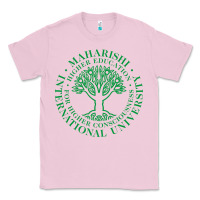 Bubblegum Pink Maharishi International College Classic Tee - artisFamous