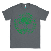 Charcoal Heather Maharishi International College Classic Tee - artisFamous
