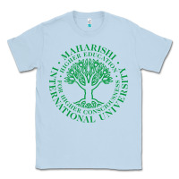 Dusty Blue Maharishi International College Classic Tee - artisFamous