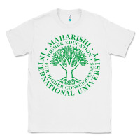White Maharishi International College Classic Tee - artisFamous