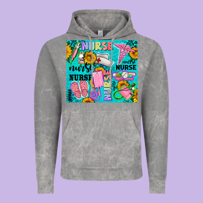 Western Nurse Vintage Hoodie Designed By Adodesignshop