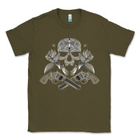 Army Green guns & roses 7 Classic Tee - artisFamous