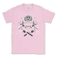 Bubblegum Pink guns & roses 7 Classic Tee - artisFamous