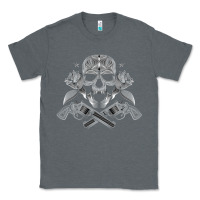 Charcoal Heather guns & roses 7 Classic Tee - artisFamous
