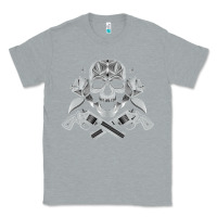 Heather Grey guns & roses 7 Classic Tee - artisFamous