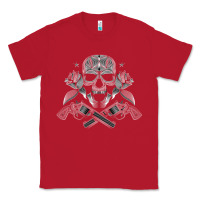 Red guns & roses 7 Classic Tee - artisFamous