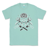 Seafoam guns & roses 7 Classic Tee - artisFamous