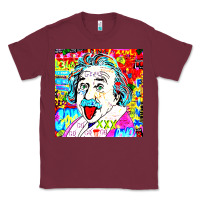Burgundy POP ART RETRO Classic Tee - artisFamous