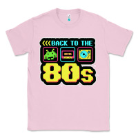 Bubblegum Pink BACK TO THE 80S Classic Tee - artisFamous