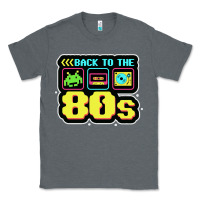 Charcoal Heather BACK TO THE 80S Classic Tee - artisFamous