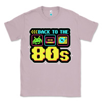 Lilac BACK TO THE 80S Classic Tee - artisFamous