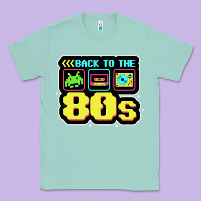 Back To The 80s Classic Tee Designed By Artisfamous