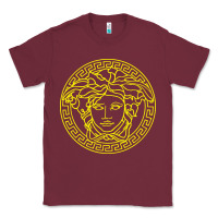 Burgundy VINTAGE  Medusa Classic Tee - artisFamous
