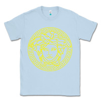 Dusty Blue VINTAGE  Medusa Classic Tee - artisFamous