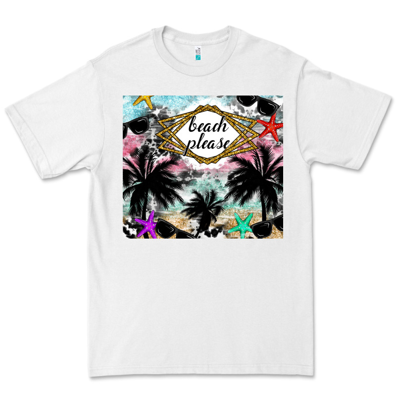 Beach Please Premium Tee by CowhideDigitalArt | Teevron