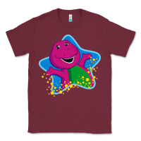 Burgundy barney 5 Classic Tee - artisFamous