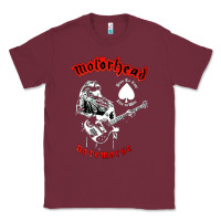 Burgundy lemmy vocal Classic Tee - artisFamous