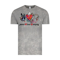 Cloud Rock peace love nursing Vintage Tee - SublimationCraftShop