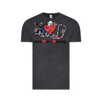 Vintage Black peace love nursing Vintage Tee - SublimationCraftShop