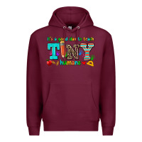 Burgundy its a good day to teach tiny humans Premium Hoodie - AdoDesignShop