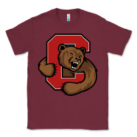 Burgundy cornell big red Classic Tee - artisFamous