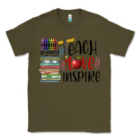 Army Green teach love inspire Classic Tee - BarkalooDesign