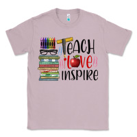 Lilac teach love inspire Classic Tee - BarkalooDesign