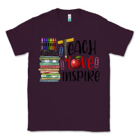 Plum teach love inspire Classic Tee - BarkalooDesign