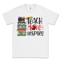 White teach love inspire Classic Tee - BarkalooDesign