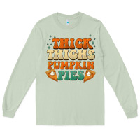 Matcha thick thighs pumpkin pies Long Sleeve Tee - BarkalooDesign