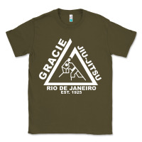 Army Green gracie jiu jitsu  2 Classic Tee - artisFamous