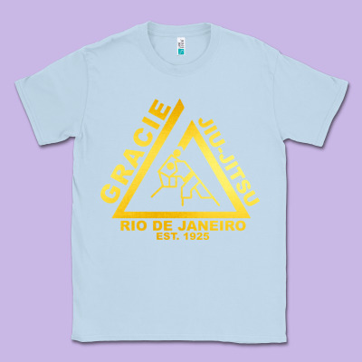Gracie Jiu Jitsu Classic Tee Designed By Artisfamous