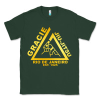 Sports Green gracie jiu jitsu Classic Tee - artisFamous