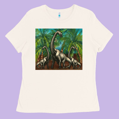 Brachiosaurus Ladies Tee Designed By Artiststas