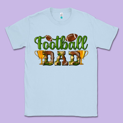 Football Dad Classic Tee Designed By Bundleandbundleshop