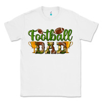 White Football Dad Classic Tee - BundleAndBundleShop