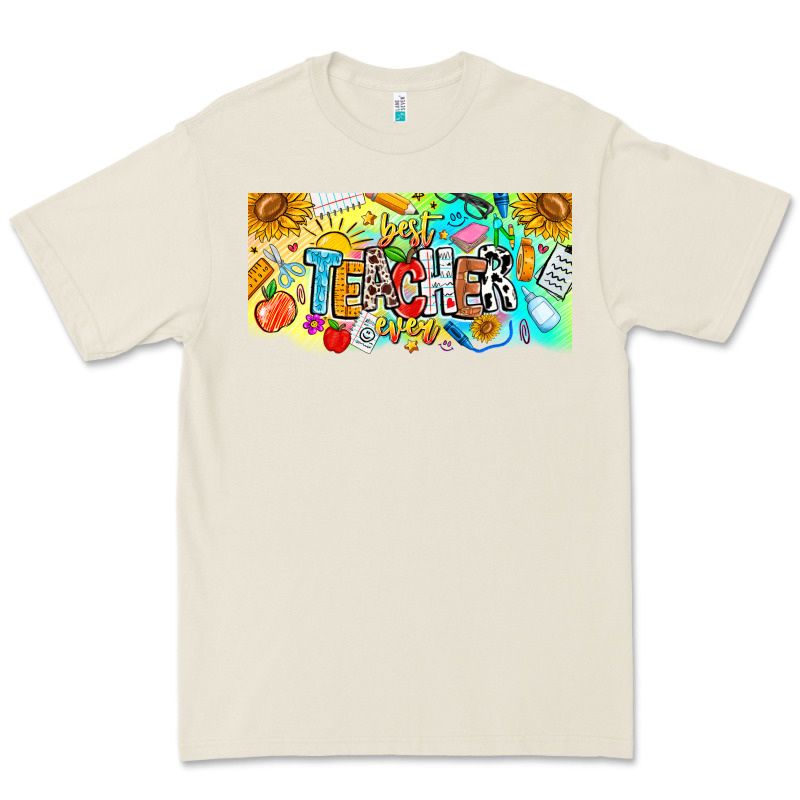 Best Teacher Ever Premium Tee by CowhideDigitalArt | Teevron