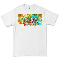 White Best Teacher Ever Premium Tee - CowhideDigitalArt