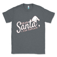 Charcoal Heather Dear Santa I Can Explain Classic Tee - artisFamous