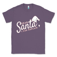 Lavender Dear Santa I Can Explain Classic Tee - artisFamous