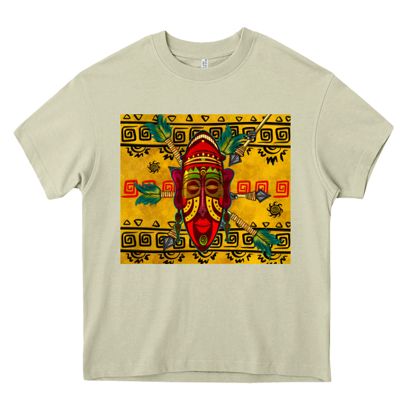 African Mask Tumbler Heavy Core Tee by BundleAndBundleShop | Teevron