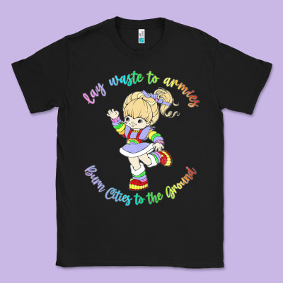 Rainbow Brite Badass   Rainbow Brite Classic Tee Designed By Artisfamous