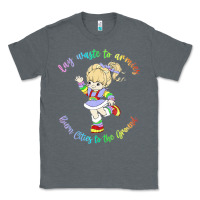 Charcoal Heather rainbow brite badass   rainbow brite Classic Tee - artisFamous
