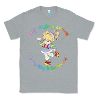 Heather Grey rainbow brite badass   rainbow brite Classic Tee - artisFamous