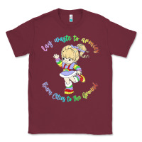 Burgundy rainbow brite badass   rainbow brite Classic Tee - artisFamous